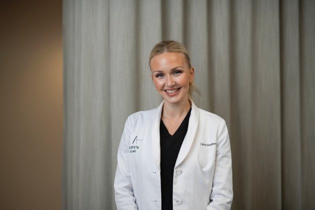 Kosmetisk dermatologisk sykepleier Celine Seeberg