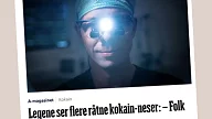 Dr. Kenneth Chiu fra Asteta Clinic iført operasjonsklær og hodelykt.